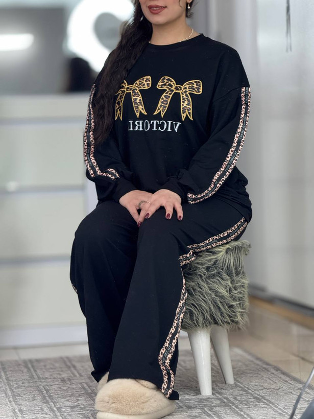 ست دورس و شلوار پاپیون